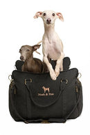 NOAH & PAW DOG CAR SEAT BOOSTER FOR SMALL DOGS & CATS UNDER 25LB, CANVAS - GRAY - Like New