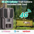 RECOTAC SENSE CELLULAR TRAIL CAMERA 32MP 1296P GAME CAMERA NO GLOW NIGHT - BROWN - Like New