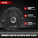 FAGUS H WEIGHT PLATE 2" RUBBER OLYMPIC GRIP PLATE BARBELL 2.5/5/10/15/25/35/45 - Like New