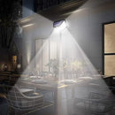 2 Pack 100 LED Outdoor Solar Lights with Motion Sensor and 3 Lighting Modes - Like New