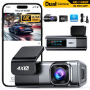 ODREY CAR DASH CAM FRONT REAR DASHCAM 4K FRONT 1080P REAR CAMERA - GRAY/BLACK - Like New