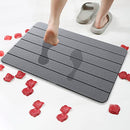 Layameis Stone Bath Mat, Diatomaceous Earth 23.6 x 15.4 inches B0B38NB21D - Grey - Like New