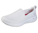 SKECHERS WOMEN'S GO WALK JOY-TERRIFIC SLIP-ON SNEAKERS 6.5 WIDE - WHITE - Like New
