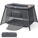 ELEMARA 2 IN 1 BABY TRAVEL CRIB EASY-SET UP PORTABLE CRIB COMFORTABLE MATTRESS - Like New