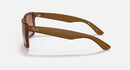 RAY-BAN JUSTIN CLASSIC SUNGLASSES, BROWN LENSES, 6594-13 50-16-145-2N - Like New