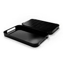 TREBONN Pile XL Serving Tray for Entertaining, Garden & Home (Black) 1 Count - Brand New
