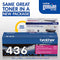 Brother Genuine TN436M Super High Yield Toner Cartridge, Magenta - Like New
