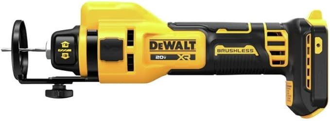 DEWALT 20V MAX XR Brushless Drywall Cut-Out Tool Tool Only DCE555B - Yellow Like New