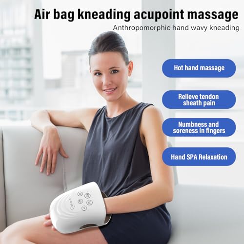 COTSOCO HAND MASSAGER WITH HEAT AND COMPRESSION MA315 - WHITE - Like New