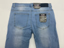 BLU ROCK STRETCH MEN’S DENIM FLEX JEANS - SIZE: MEN 32X31 - LIGHT BLUE - Brand New
