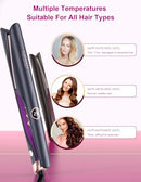 LANDOT 2-in-1 Hair Straightener and Curler - Curling Iron, HS168 - BLACK/PINK - Like New