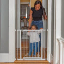 SUMMER INFANT EVERYWHERE EXTRA WIDE WALK-THRU SAFETY PET GATE - WHITE METAL - Brand New