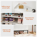 MERICONIA LARGE 5-TIER SHOE STORAGE CABINET WITH DOORS - A-WHITE - Like New