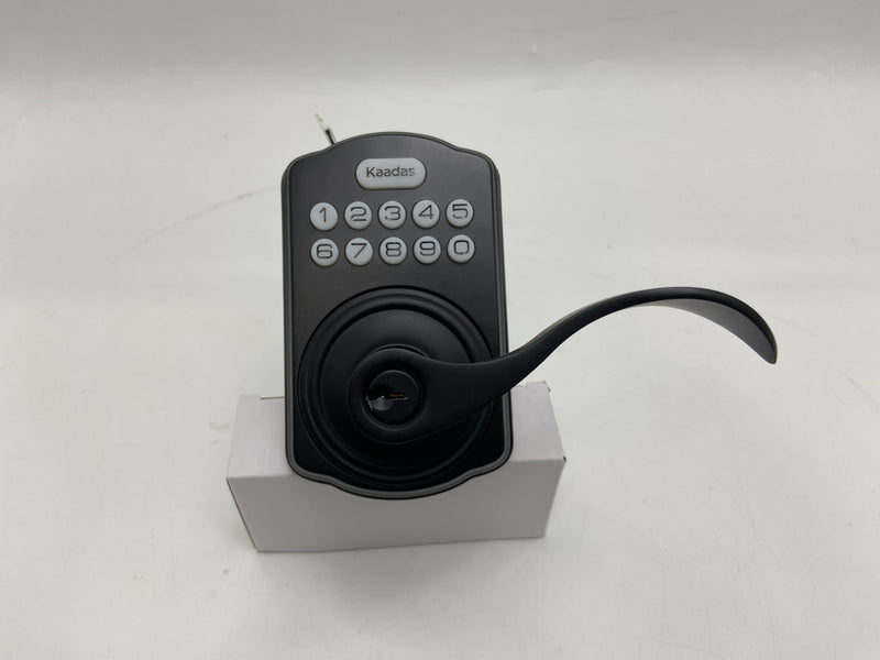 KAADAS KEYPAD TUBULAR LEVER LOCK - MATTE BLACK - Like New