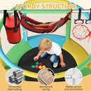 TOWIGIC 55" TRAMPOLINE FOR KIDS,UP TO 440 IBS MINI TRAMPOLINE MLS01 - MULTICOLOR - Like New