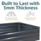 Sunnydaze 11.75" H Raised Metal Garden Bed - Galvanized Raised Garden Bed - Like New