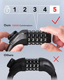 KEYSTP Bike Lock Cable Up to 15mm Thicker Steel 5-Digit Resettable Combination - Like New