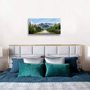 JUFENGART Canvas Art Landscape Mountain Railroad 1 Panel 20X40inch - Blue-green - Brand New