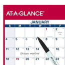 AT-A-GLANCE 2026 ERASABLE CALENDAR DRY ERASE WALL PLANNER 48" X 32" - RED/WHITE - Like New