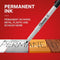 Sharpie Permanent Markers Ultra Fine Tip Markers Set Quick Drying 12 Count Black - Brand New