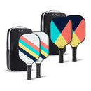EASTPOINT 4-PLAYER FIBERGLASS PICKLEBALL PADDLE SET - Green - Brand New