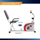 Marcy Recumbent Exercise Bike with Magnetic Resistance NS-908R - White - Like New