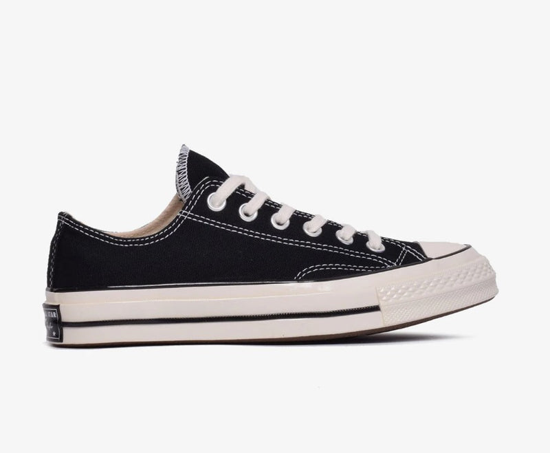 CONVERSE CHUCK 70 OX LOW TOP UNISEX , BLACK/EGRET, SIZE MEN'S 8.5 WOMEN'S 10.5 Like New