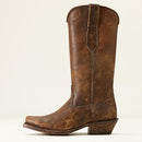 ARIAT WOMEN'S YELLOWSTONE STOCKMAN WESTERN BOOT - SIZE 7.5 - DISTRESSED TAN - Like New