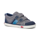 Toddler See Kai Run Russell - Double Strap Sneaker, Navy/Multi, Size 9.5 - Like New