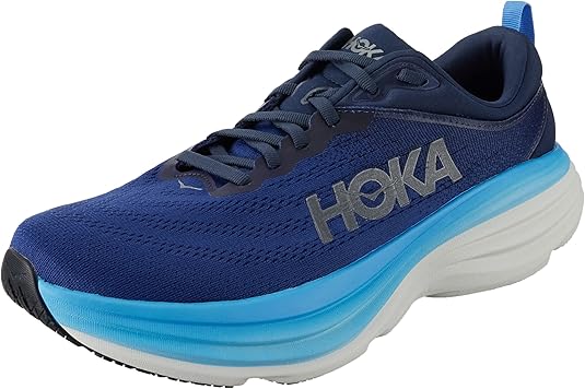 1127953 Hoka Men's Bondi 8 Outer Space/All Aboard 10 Wide - Scratch & Dent