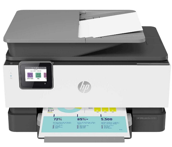 HP OfficeJet Pro 9018 All-in-One Printer 3UK84A White/Gray - Scratch & Dent