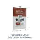 FLAVIA COFFEE ALTERRA SINGLE-SERVE COFFEE FRESHPACKS, HAZELNUT, CARTON OF 100 - Brand New