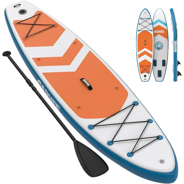 GARVEE INFLATABLE PADDLE BOARD FOR ADULTS 11" STAND UP PADDLE BOARD - ORANGE - Like New