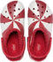 CROCS CLASSIC HOLIDAY CLOG MEN'S 7 WOMEN'S 9 CANDY CANE RED/WHITE - Brand New