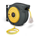 ReelWorks Extension Cord Reel Retractable 14AWG x 50' Foot 3C/SJTOW Glow Strip - Brand New