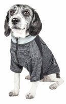 PET LIFE ACTIVE 'CHEWITT WAGASSY' 4-WAY STRETCH SLEEVE DOG SMALL - BLACK/GRAY - Brand New