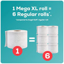 Angel Soft Toilet Paper/Toilet Tissue 24 Super Mega Rolls=144 Regular Rolls - Brand New