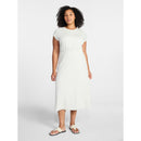 TIME AND TRU WOMEN’S COTTON KNIT MIDI DRESS - SIZE: S - LIGHT OATMEAL HEATHER - Brand New