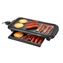 BELLA Electric Griddle with Warming Tray Smokeless Indoor Grill - Black - Like New