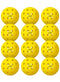 FEEL MY RHYTHM X40 OUTDOOR PICKLEBALL BALLS, 12-COUNT - YELLOW - Like New
