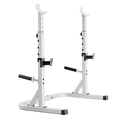 WEIDER GYM SQUAT RACK, 32.5"D x 49.5"W x 63"H - PLATINUM - Like New