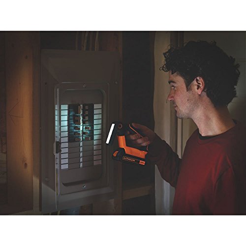BLACK+DECKER 20V MAX LED WORK LIGHT BDCF20 - TOOL ONLY - ORANGE/BLACK - Like New