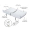 MUNCHKIN SECURE GRIP BABY DIAPER CHANGING PAD MK0068 - WHITE - Brand New
