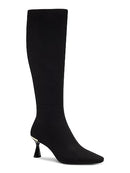 B0CGGV74CZ Alfani Womens Cecee Faux Suede Tall Knee-High Boots Black 5 - Brand New