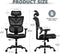 GENERIC ERGONOMIC DESK CHAIR HIGH BACK GAMING CHAIR RECLINING COMFY - BLACK - Like New