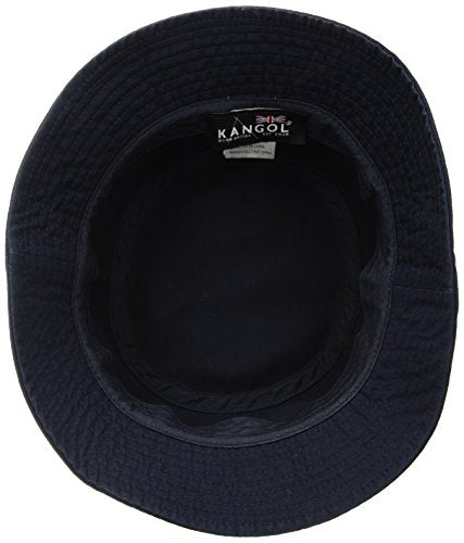 KANGOL WASHED BUCKET HAT K4224HT - NAVY/S NAVY SMALL Brand New