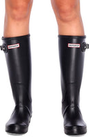DRIPDROP WOMEN'S TALL RAIN BOOTS WELLINGTON BOOTS  - SIZE: WOMEN 7.5 - BLACK - Like New