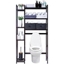 Homde Over The Toilet Storage with Basket and Drawer, Bamboo - Scratch & Dent