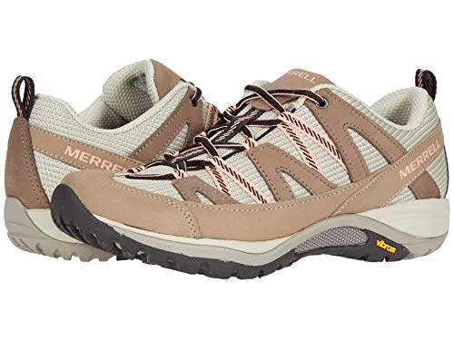 Merrell Women's J035524 Hiking Shoe Moonrock/Peach Size 8.5 Wide - Like New