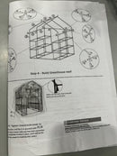 PURE GARDEN LARGE GREENHOUSE 95X35X13 CM - BLACK/GREEN - Like New